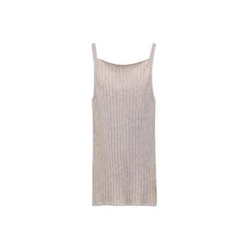 ZARA Tank Tops Women's Brown