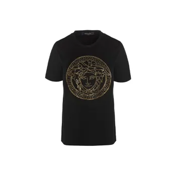 VERSACE Regular T Shirt Women's Black