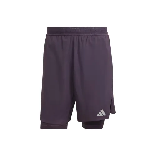 Adidas Hiit Workout Heat.Rdy 2-In-1 Shorts Sports Shorts Men's Purple Black