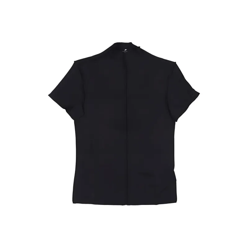 Nike Dri Fit Drop Shoulder Sleeve T Shirt Women's Black-0