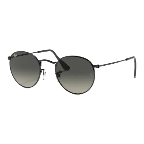 RayBan Metal Round Sunglasses Unisex Black