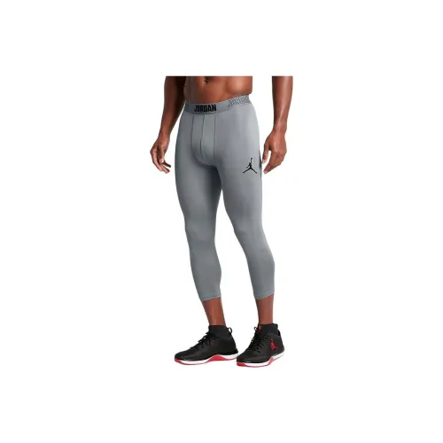 JORDAN Sports Pants Men Gray