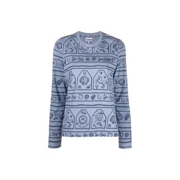 GANNI T-Shirts Women's Blue