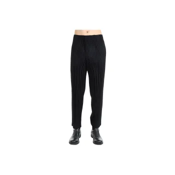 Homme Plissé Issey Miyake Casual Pants Men's Black
