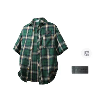 BRUMAIRE Shirt Unisex Green Plaid