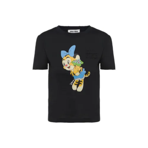 miu Sunglasses miu Sunglasses T Shirts Women's Black