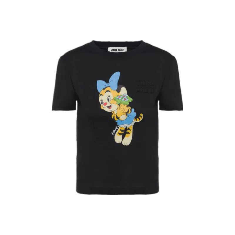 MIU MIU T Shirts Women's Black-0