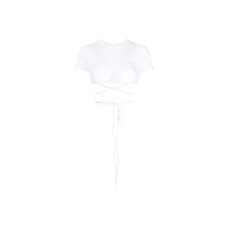 Jacquemus Le T Shirt Baci Cropped Top-0