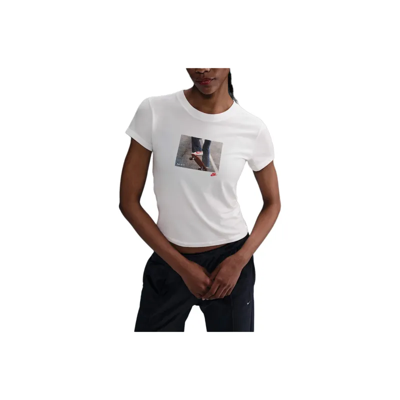 Nike Sportswear Chill Knit Women's Slim Cropped T Shirt-0