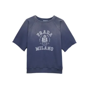 PRADA Logo Printed Crewneck T Shirt