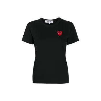 CDG Play T Shirts Women's Black