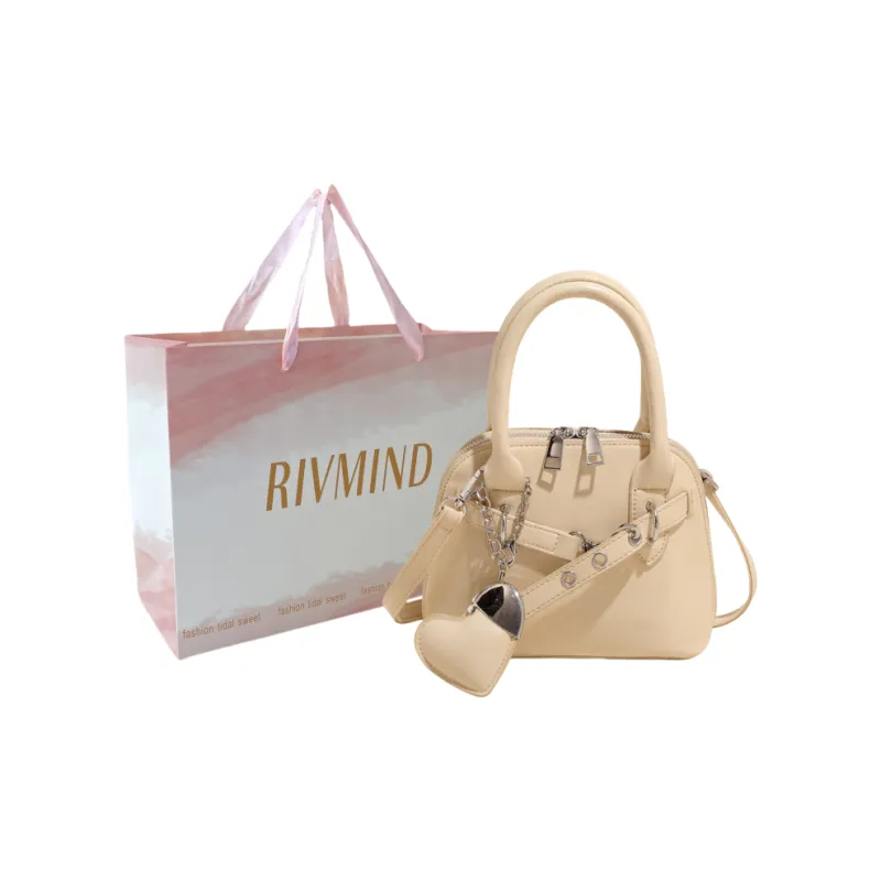 RIVMIND PU One Shoulder Handbag Women's White/Pink/Yellow/Light Blue/Black-10