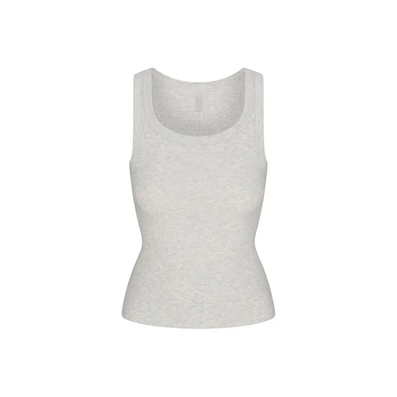 SKIMS Tank Top Women's LIGHT HEATHER GREY/Light Heather Gray-0