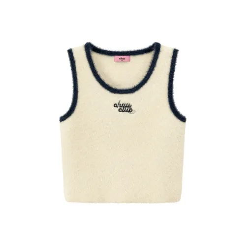 CHUU Tank Tops Women's White Apricot