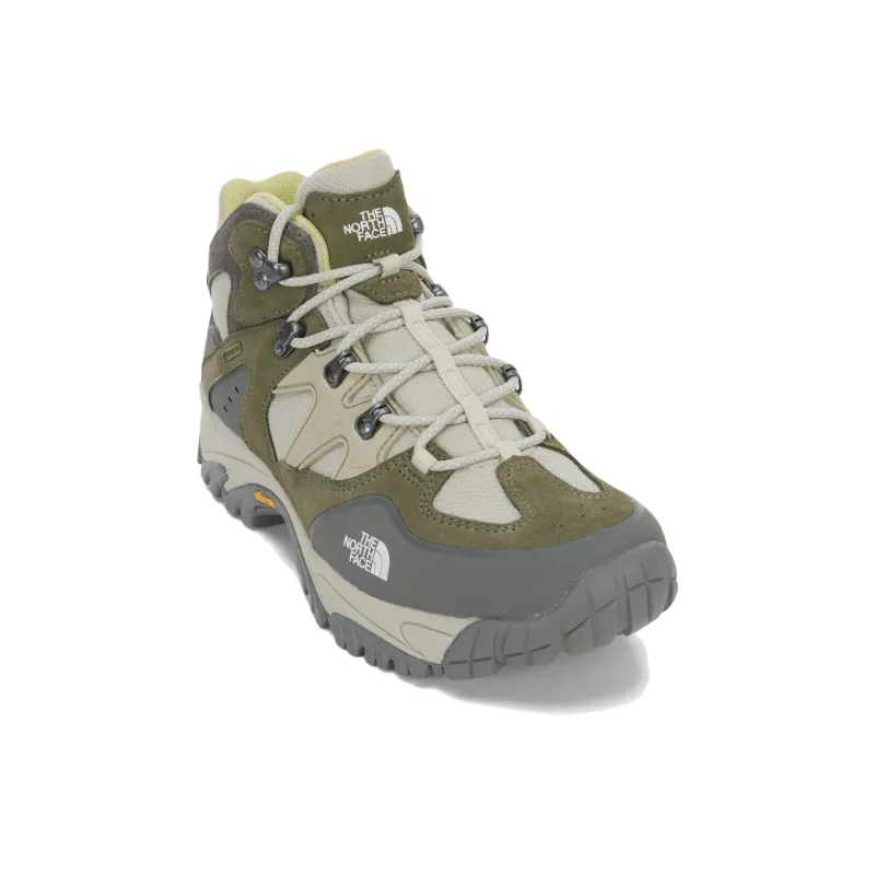 THE NORTH FACE Sierra Anti Slip Wear Resistant Mid Top Hiking Shoes Unisex Beige Gray Green-2