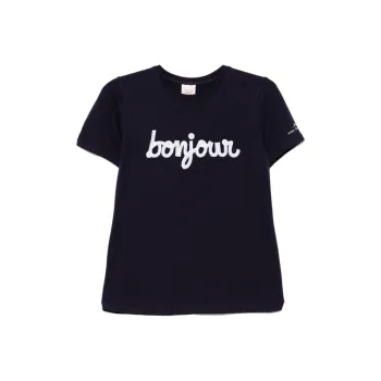 Cinq A Sept Sequined Bonjour T shirt