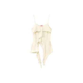CHUU Tank Tops Women's White Apricot