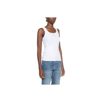 PINKO Calcolatore Logo-Printed Ribbed Tank Top