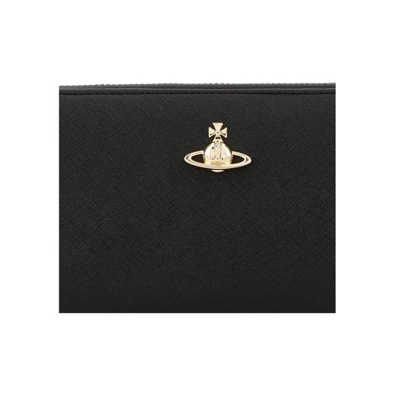 Vivienne Westwood Logo Plaque Zip Round Wallet-2