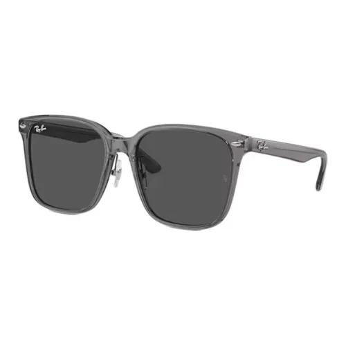 RayBan Acetate Square Sunglasses Unisex Transparent Gray