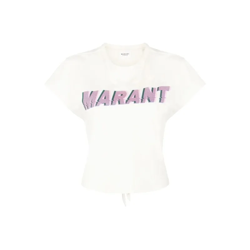ISABEL MARANT ETOILE Crop Tops Women's Ecru-0