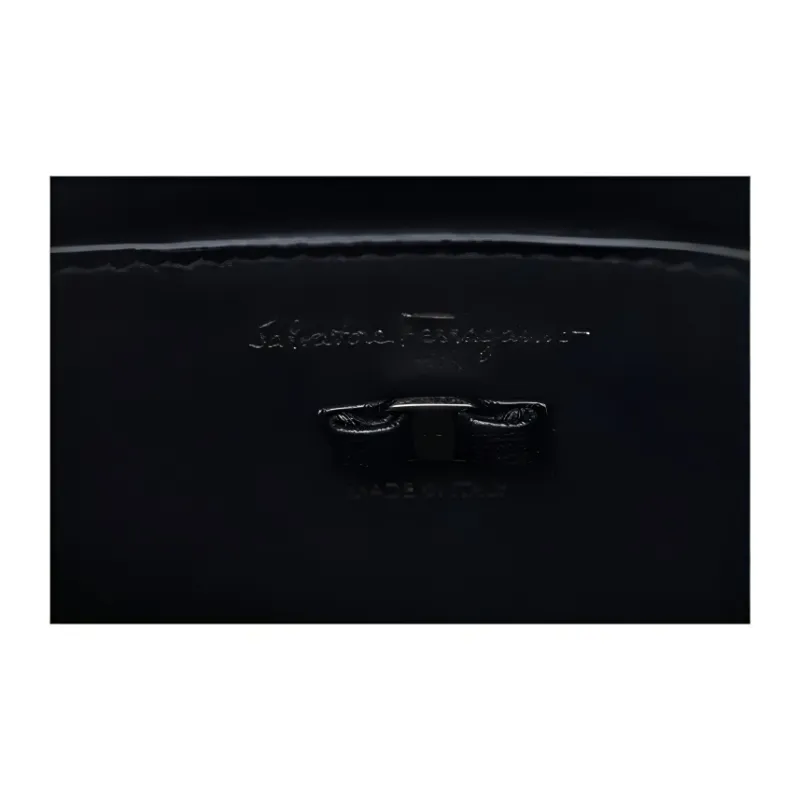 FERRAGAMO Calfskin Shoulder Bag, Crossbody Bag, Handbag Regular Women's Black-4