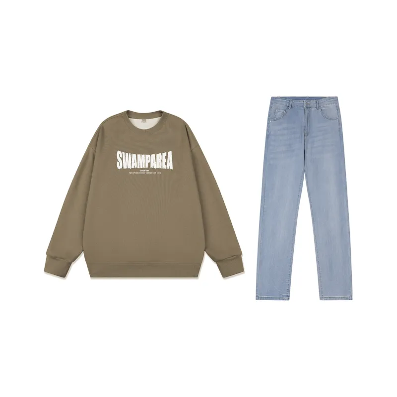 SWAMP AREA Sweatshirt Sets Unisex-42