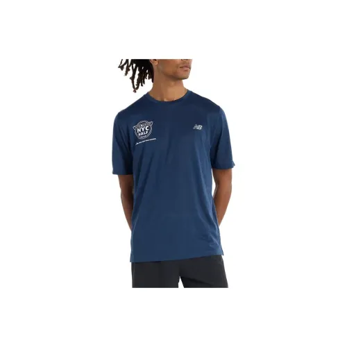 New Balance United Airlines NYC T Shirt Men's Blue