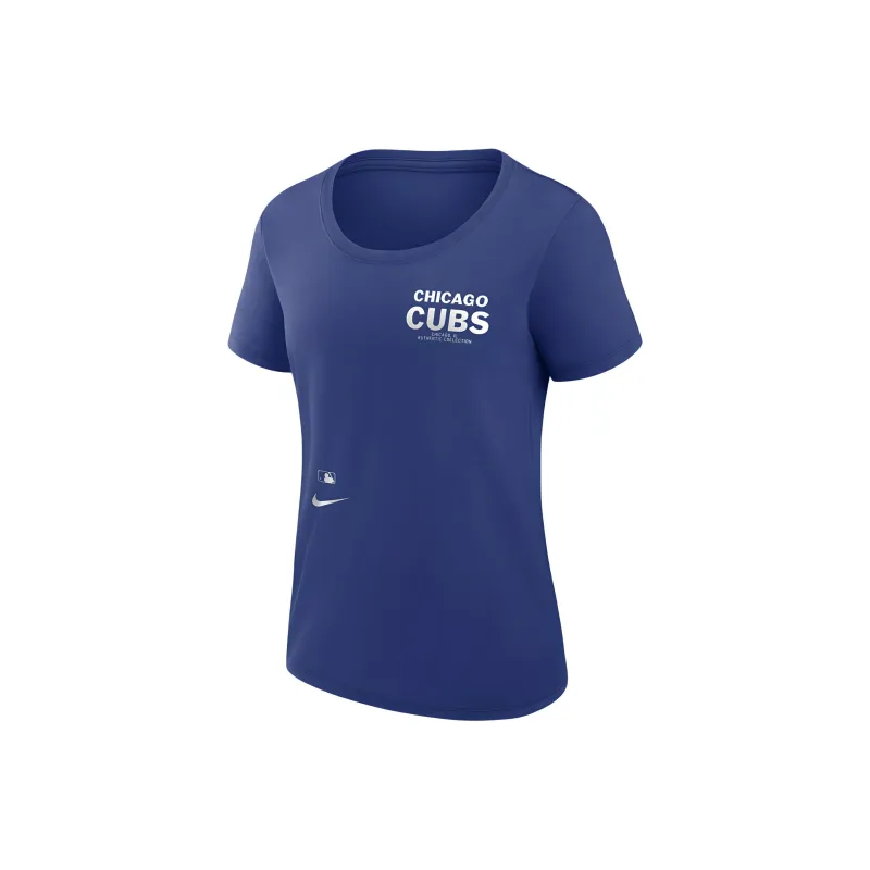 Nike Chicago Cubs Authentic Collection Early Work Women's Nike Dri FIT Mlb T Shirt-0