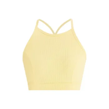Sumday Athletics Tank Tops Women's Yellow Cream