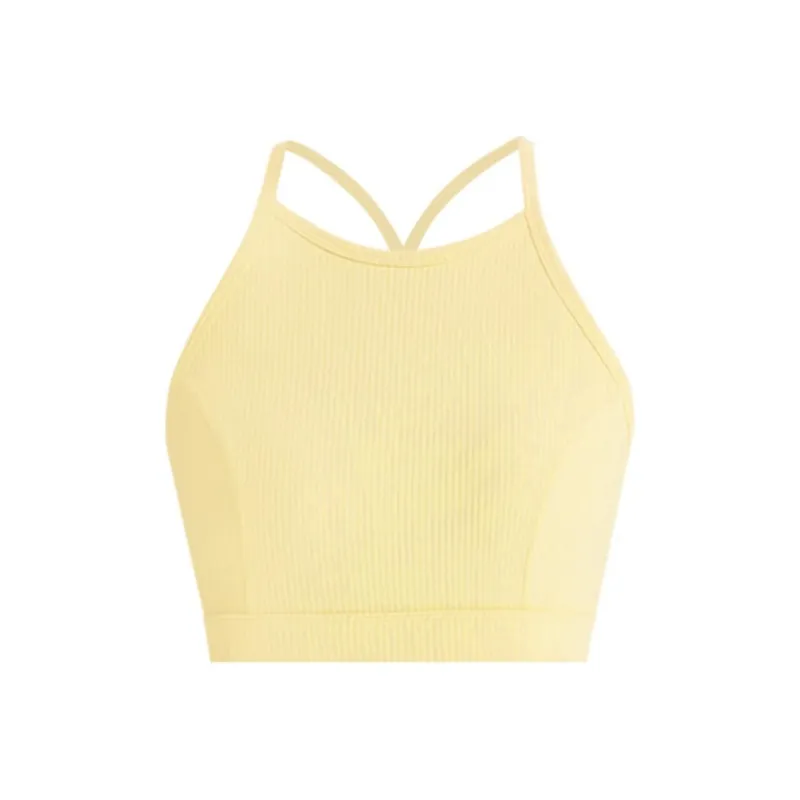 Sumday Athletics Tank Tops Women's Yellow Cream-0