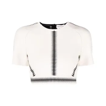 Alexander McQueen Crop Tops Women's White
