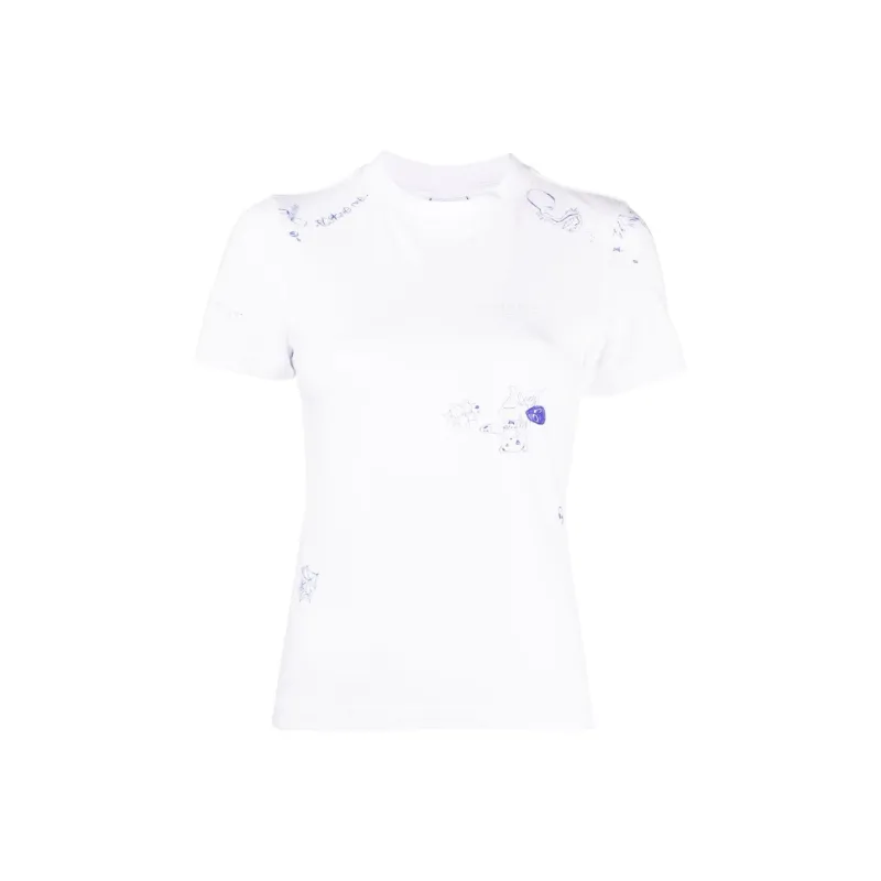 Vetements T-Shirts Women's Ecru-0