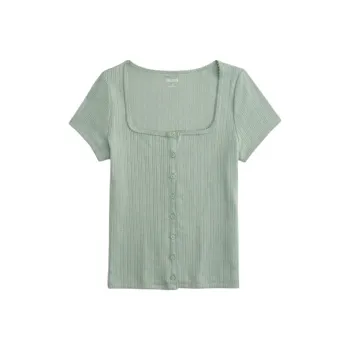 Hollister T Shirt Women's Green