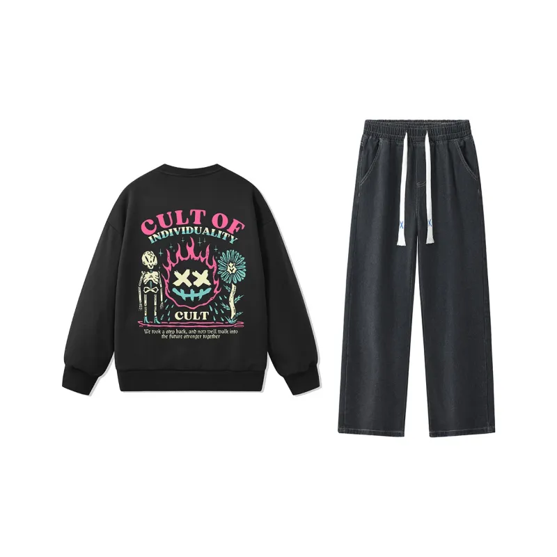 CULT OF INDIVIDUALITY Sweatshirt Sets Unisex-36