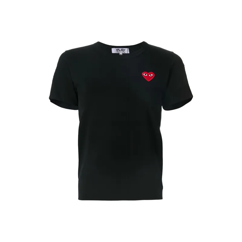 CDG Play T Shirts Women's Black-0