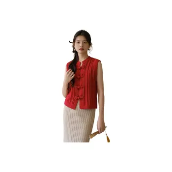 SNOWFORTE Tank Tops Women's Red