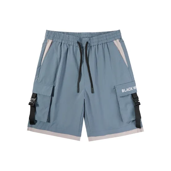 HLA JEANS Casual Shorts Men's Blue And Gray Inlay 17-0
