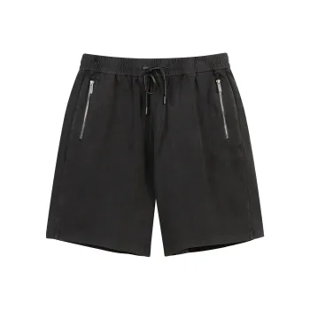 CHINISM Shorts Unisex Washed Black