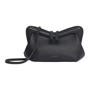 MANSUR GAVRIEL Smooth Calf Leather Crossbody Bag Shoulder Bag Women's Black/Flame