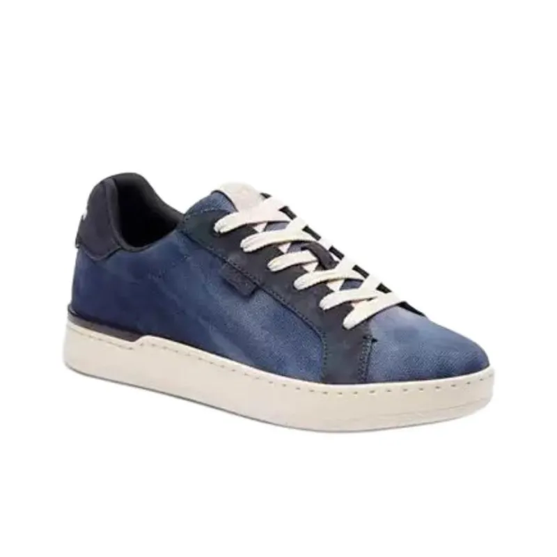 COACH Lowline Low Top Skateboard Shoes Men's Blue-2