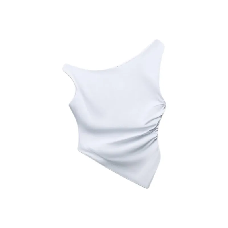 ZARA Tank Tops Women's White-0