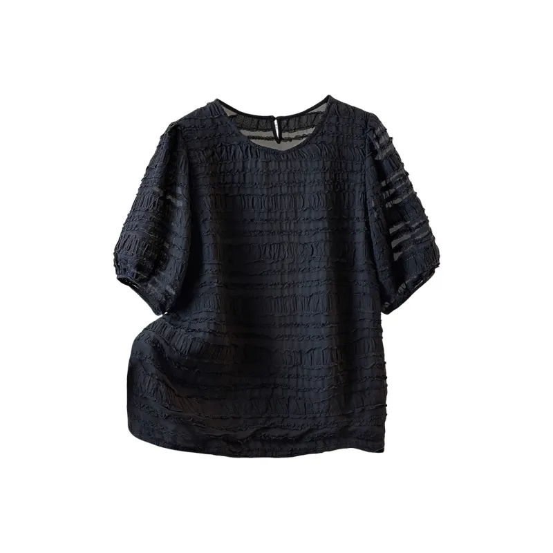 Cypress House Puff Sleeve T Shirt Women's Black-0