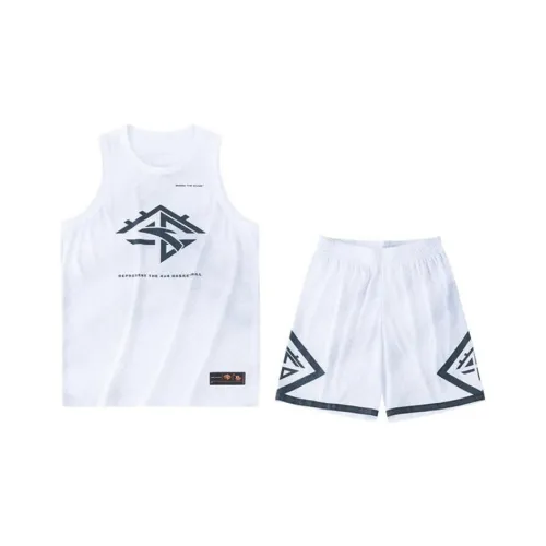 Anta Basketball Collection Basketball Suit Men's Pure White