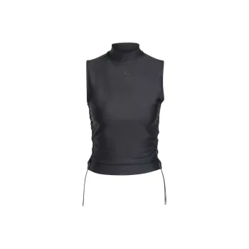 Adidas Originals Ruched 3-Stripes Cropped Top