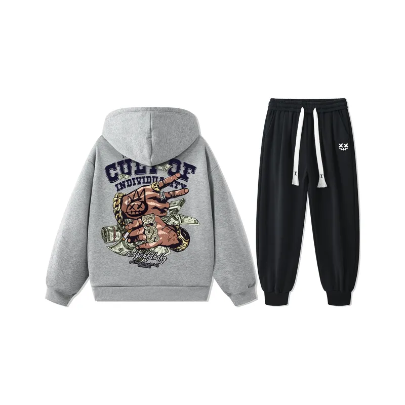 CULT OF INDIVIDUALITY Sweatshirt Sets Unisex-4