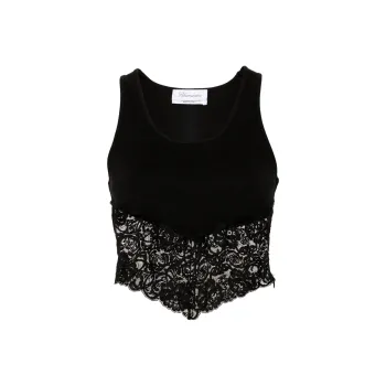 Blumarine Lace detailed Tank Top