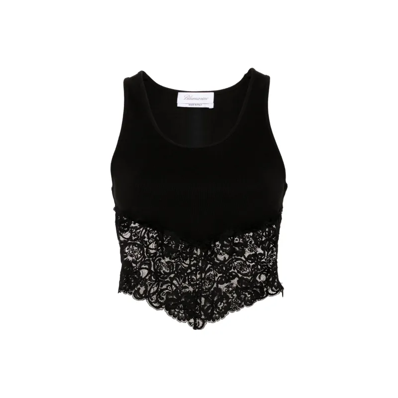Blumarine Lace detailed Tank Top-0