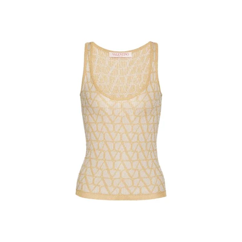 Valentino Tank Top Women's Beige-0
