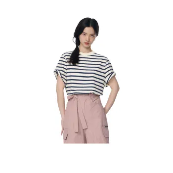 ULD T Shirt Women's Blue White Stripes
